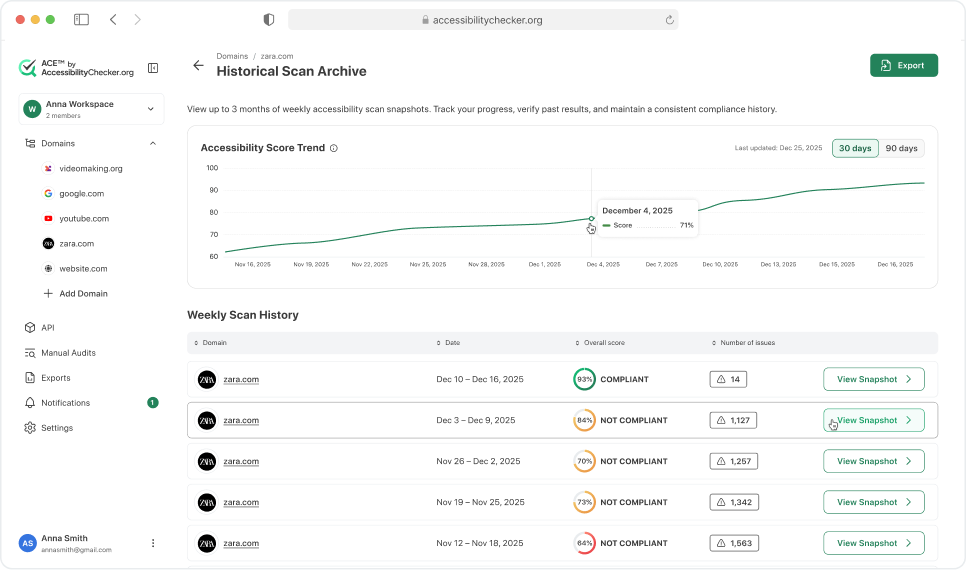 Automated Evidence Collection Interface Preview