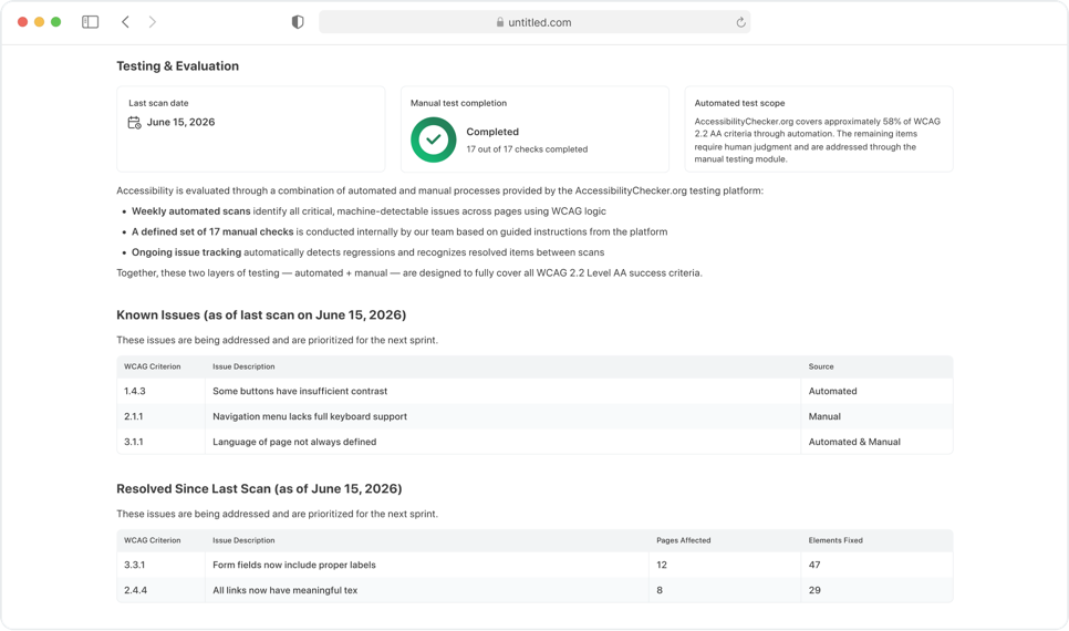 LiveStatement statement timeline and compliance status interface preview