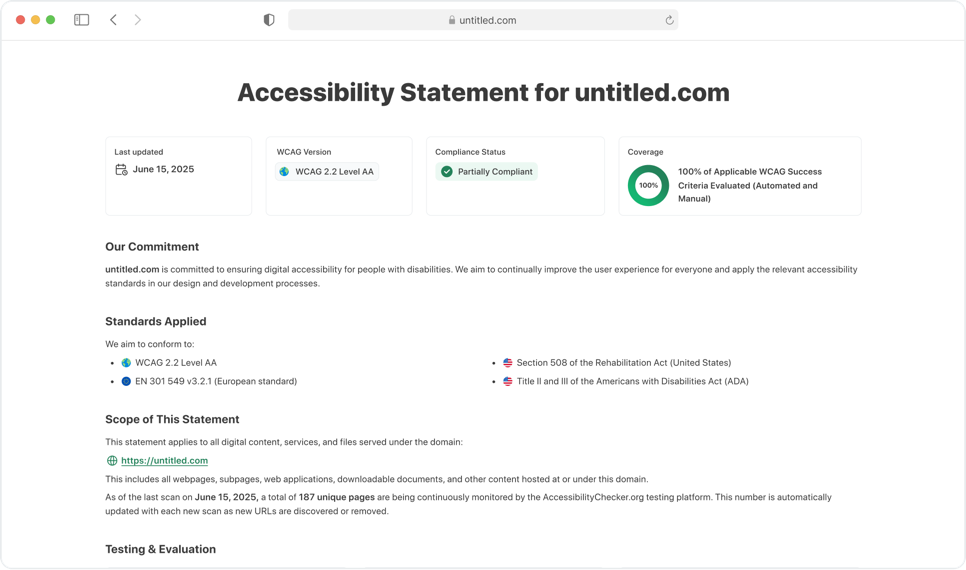 LiveStatement detailed statement preview