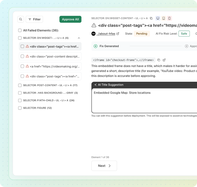 SmartFix UI Preview