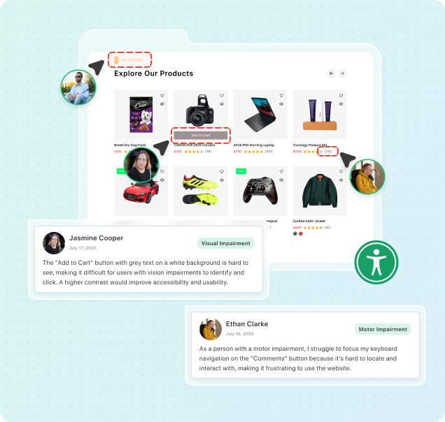 Access Accurate Accessibility Insights From Real End-Users
