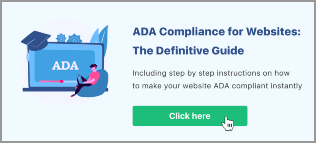 ADA compliance for websites