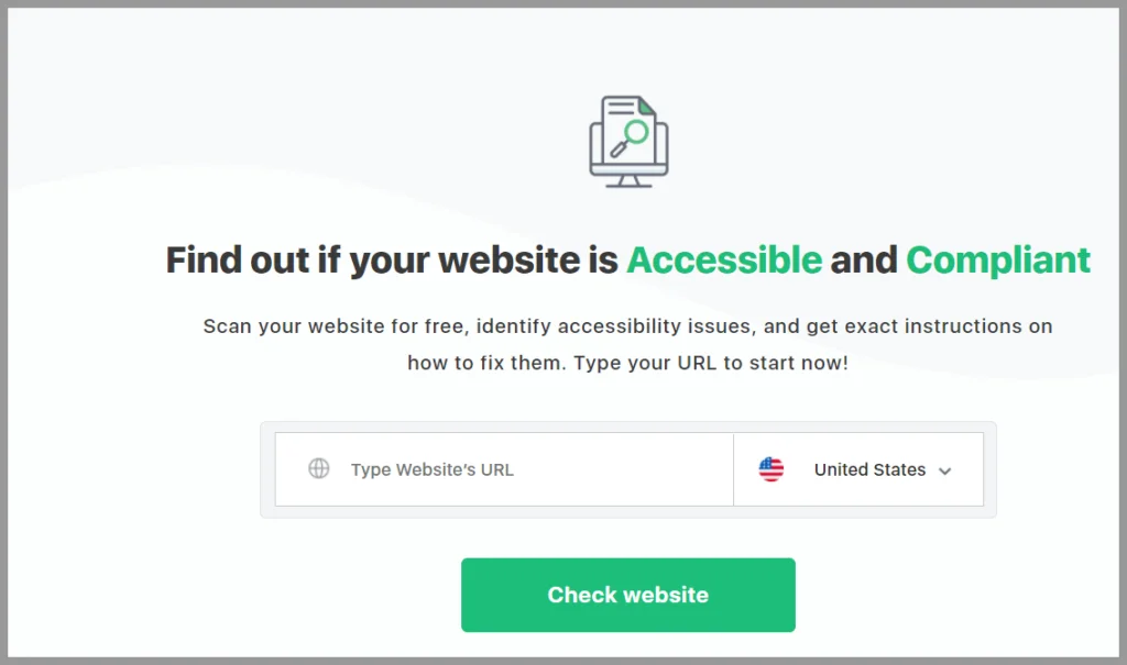 Accessibility checker
