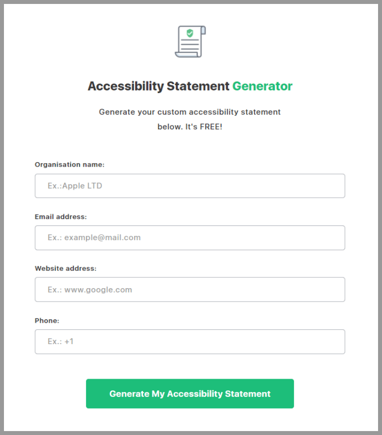 Publish an accessibility statement