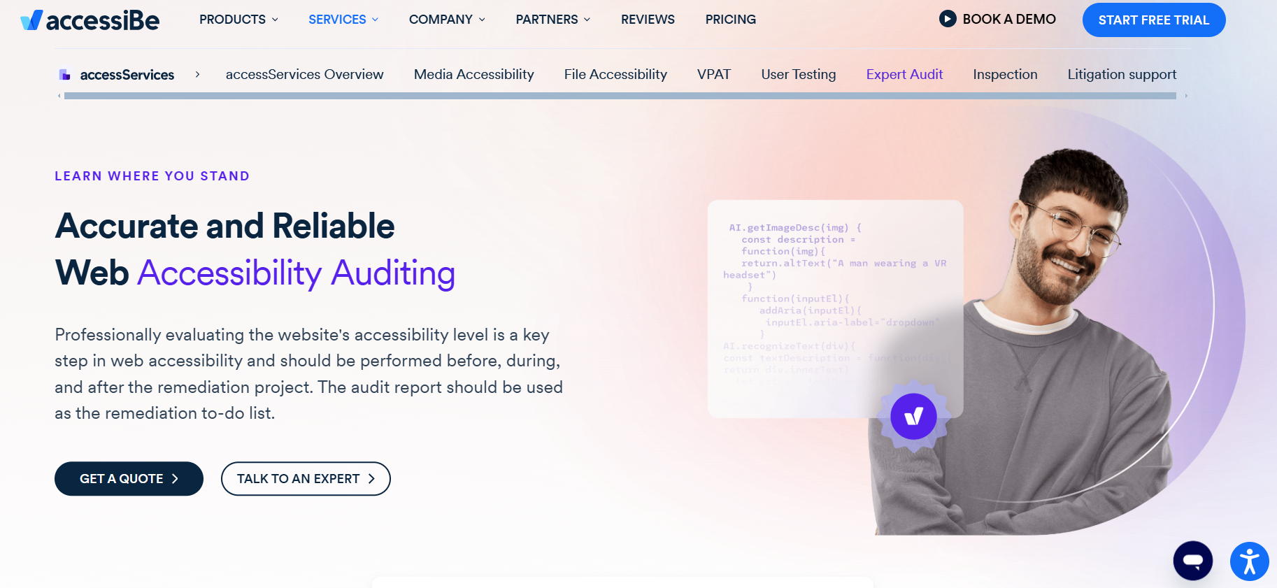 accessibe expert audits