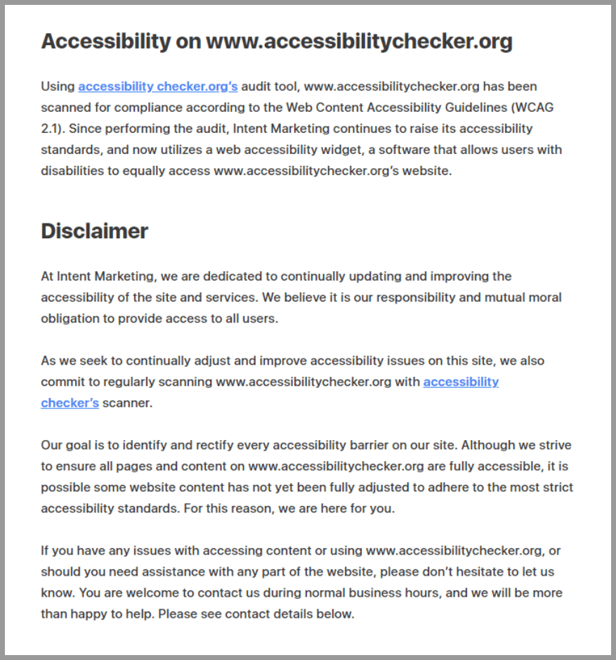 What Is an Accessibility Statement?