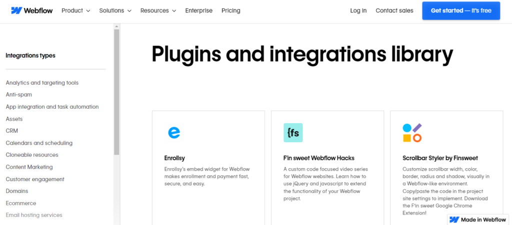 webflow plugins