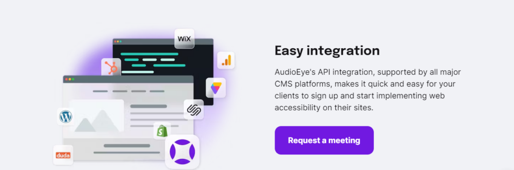 audioeye platform compatability