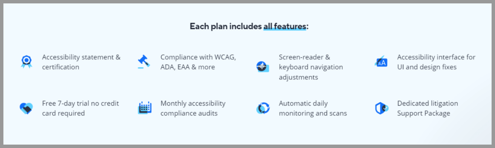accessibe Charges for Additional Services