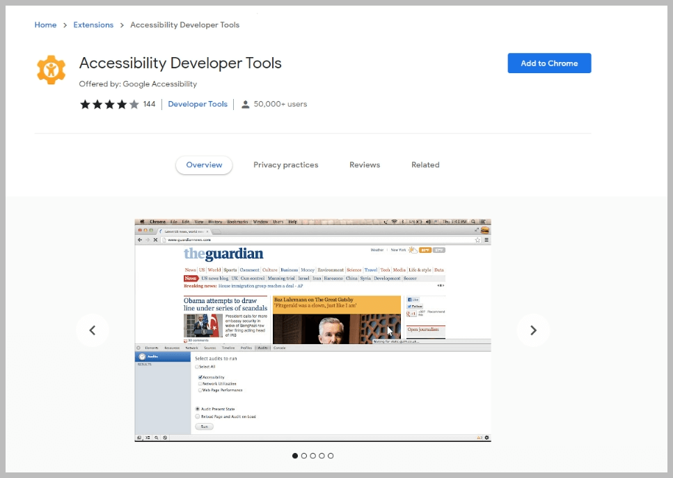 Accessibility Developers Tools by Google
