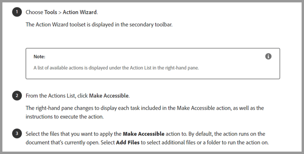 Adobe PDF accessibility guide