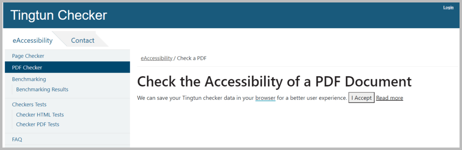 Tingtun checker