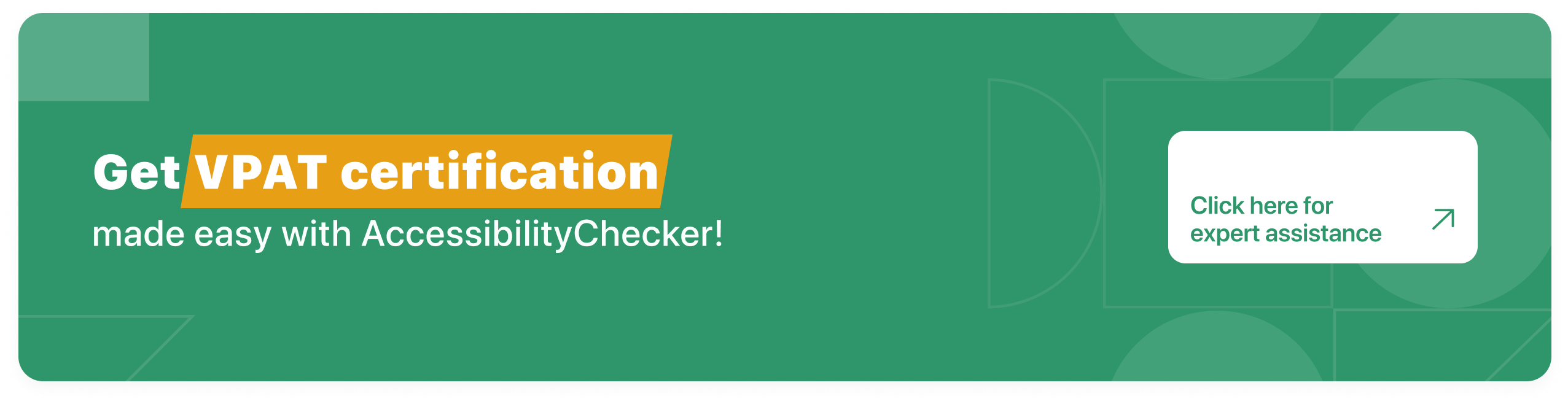 VPAT Certification by accessibility checker