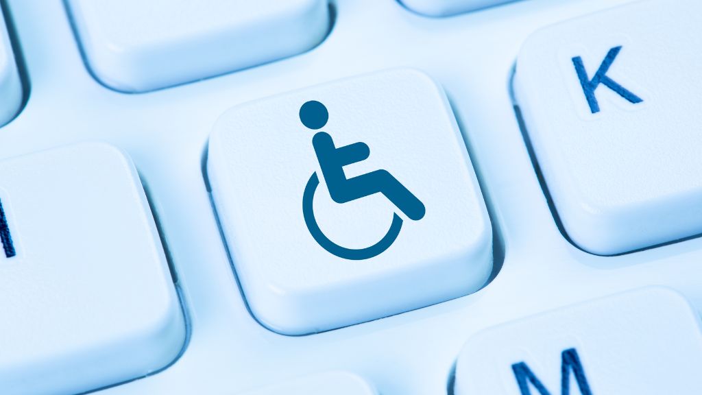 keyboard with a disabled key in focus