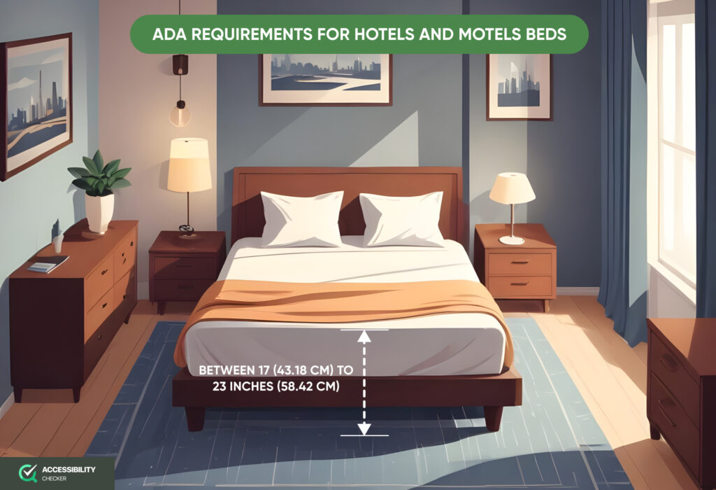 ada requirements for hotel beds