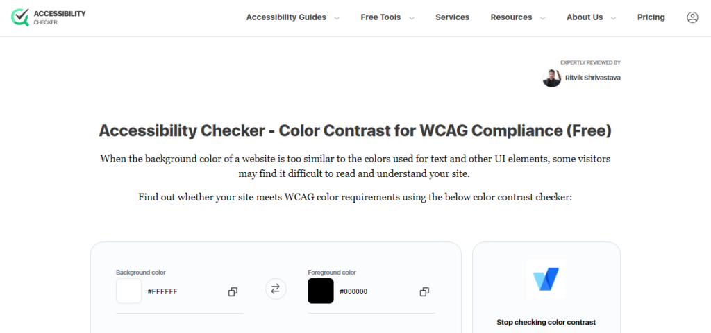 accessibilitychecker color contrast checker