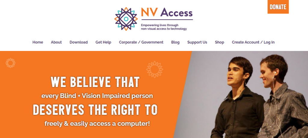 NV Access screen reader