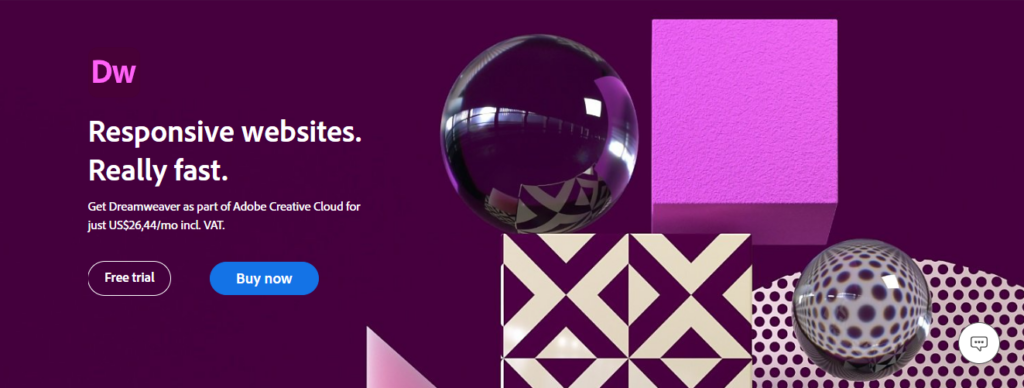 dreamweaver homepage