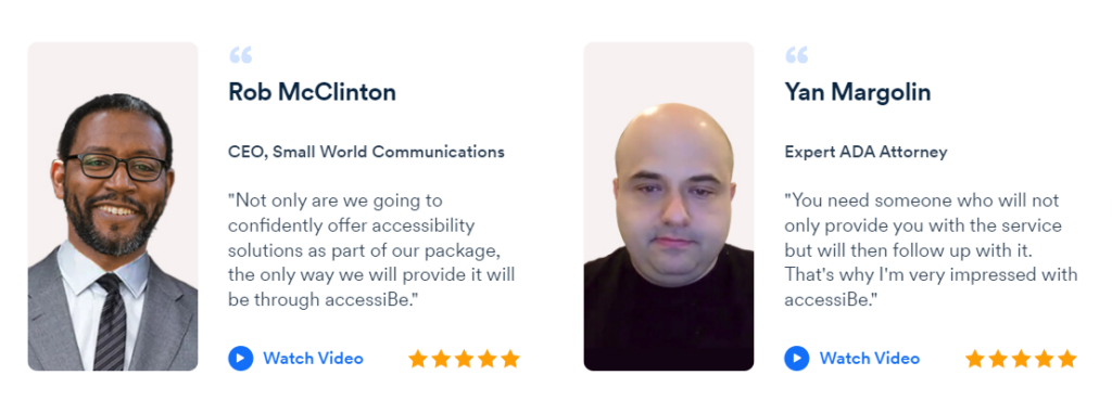 accessiBe reviews