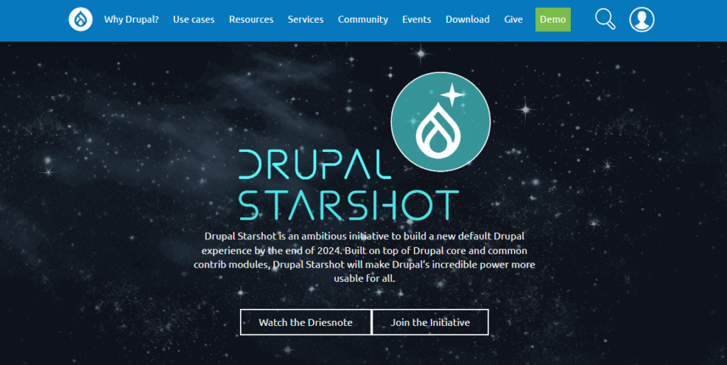 drupal homepage