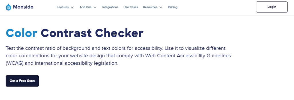 monsido color contrast checker