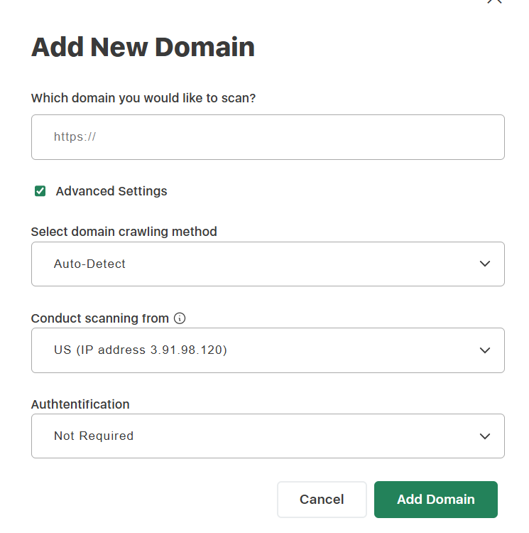 Adding a New Domain