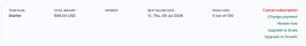 accessibilitychecker.org account upgrade options