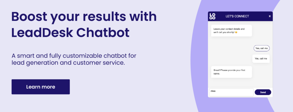 leaddesk chatbot