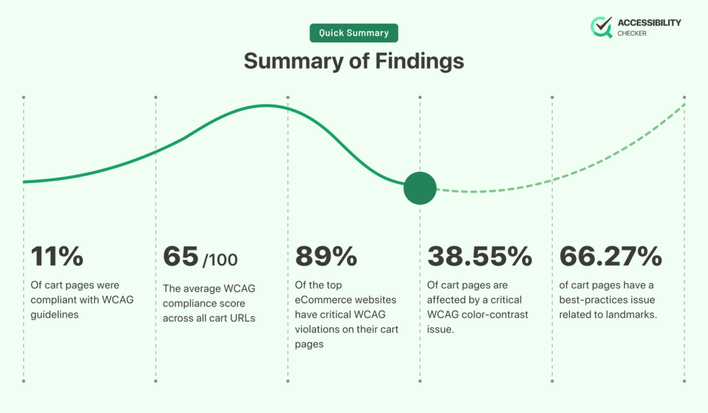 summary of findings for the 2025 ecommerce accessibility study