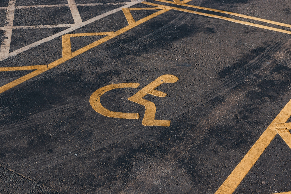 disabled parking space