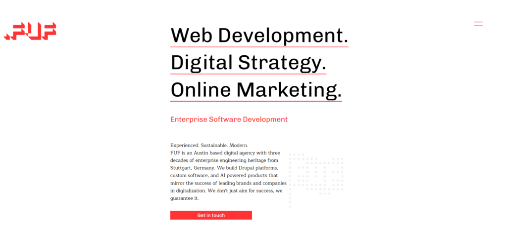 FUF Digital Home Page
