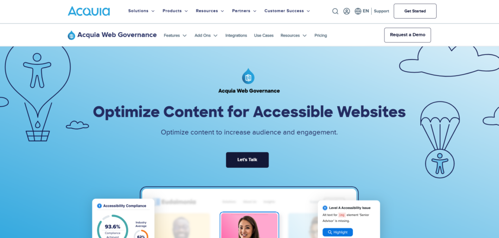 Monsido Home Page Screenshot