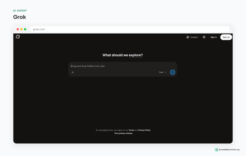 screenshot of grok bot